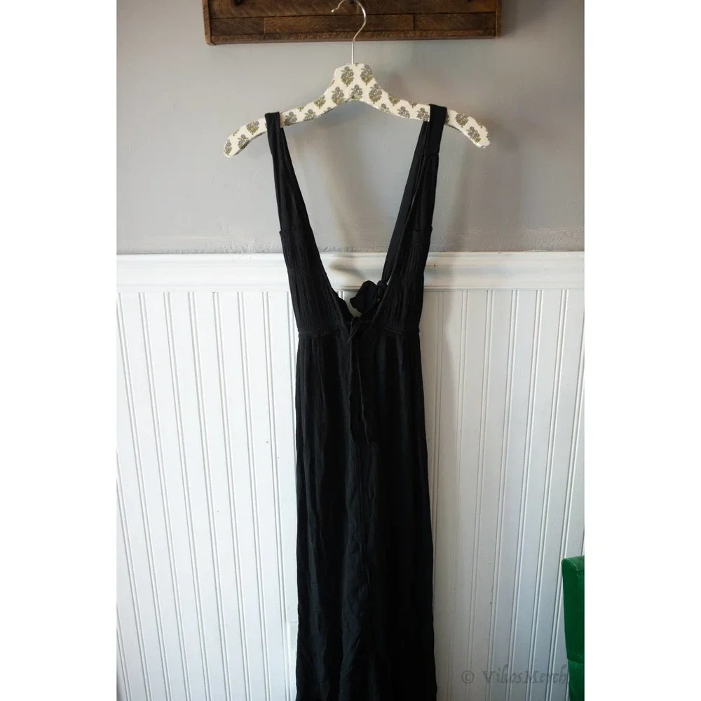 Free People Endless Summer Showstopper Midi Dress XS Black - Picture 3 of 5